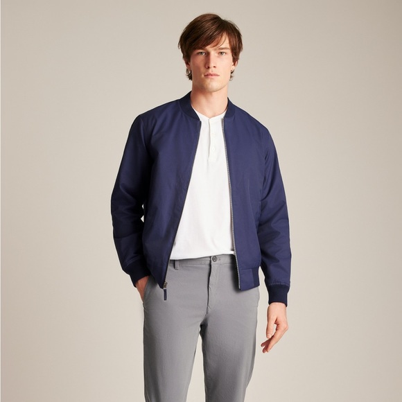 Bonobos | Jackets & Coats | Bonobos Boulevard Bomber Jacket In Navy | Poshmark